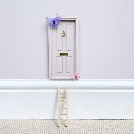 Butterfly Land - Vintage pink hand painted door