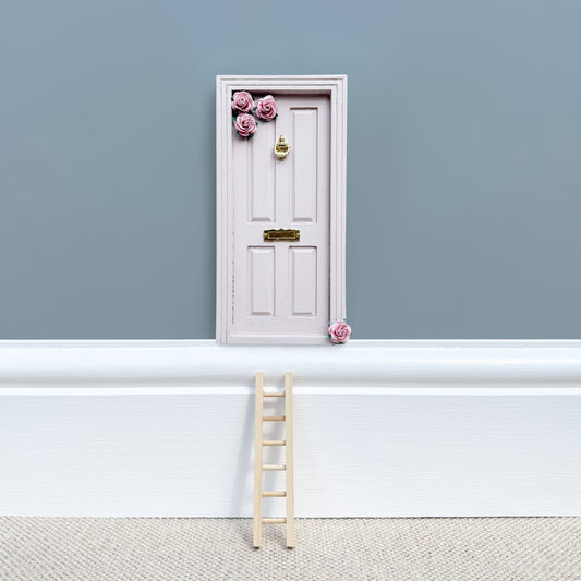 Floral Touch - Vintage Pink Hand Painted Fairy door